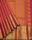 Dual Tone Pink Pure Silk Saree