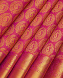 Pink Brocade Kanjivaram Silk Saree