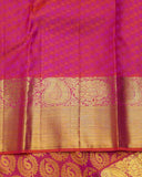 Pink Brocade Kanjivaram Silk Saree