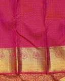 Orangish Pink Kanchipuram Silk Saree