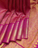 Magenta Silk Saree