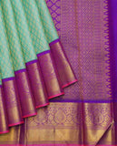 Aqua Green Silk Saree