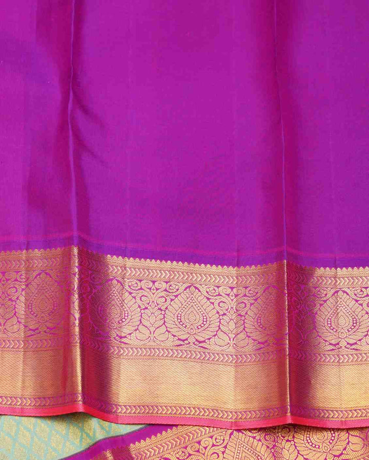 Aqua Green Silk Saree