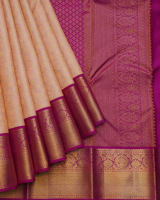 Pastel Pink Silk Saree