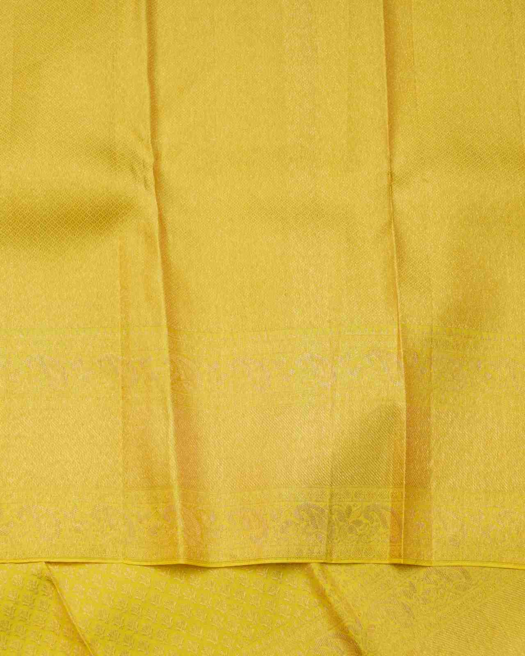 Yellow Kanchipuram Silk Saree