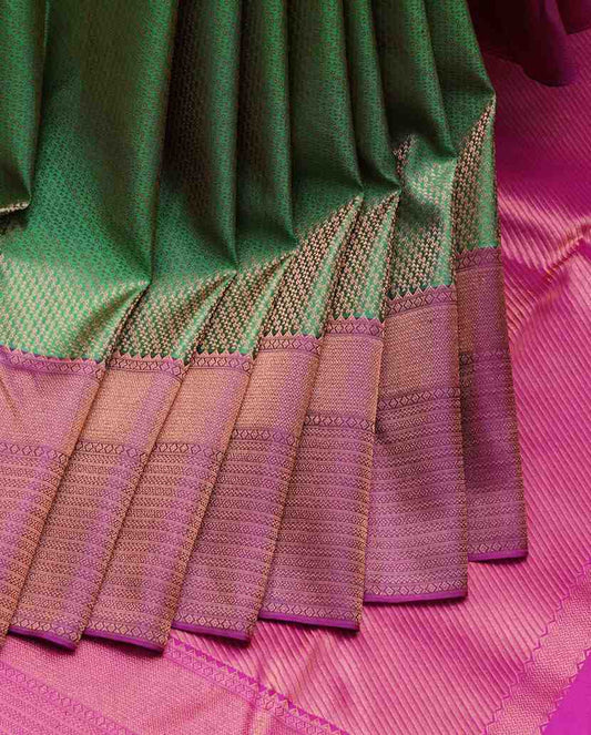 Green Bridal Saree