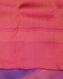 Royal Blue Saree with Pink Blouse