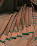 Green and Pink Silk Saree