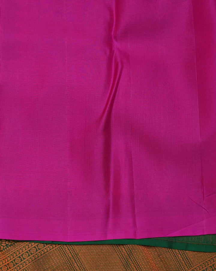 Green and Pink Silk Saree