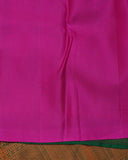 Green and Pink Silk Saree