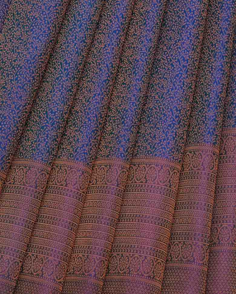 Dark Blue Silk Saree