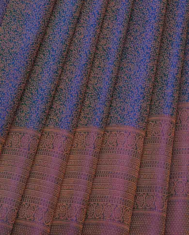 Dark Blue Silk Saree