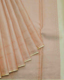 Biscuit Kanjivaram silk saree