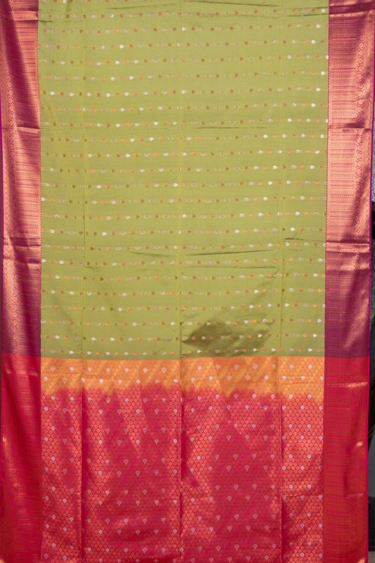 Green Semi Soft Silk Saree