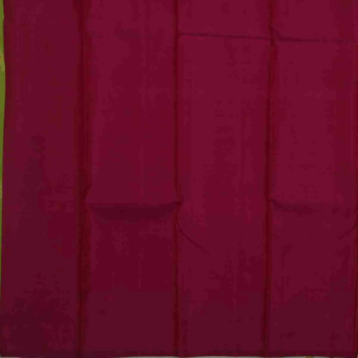 Parrot Green Silk Saree with Pink Blouse