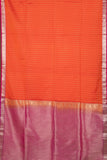 Orange Pink Semi Soft Silk Saree