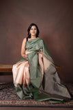 Beige Kanchi Silk Saree