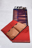 Red Semi Soft Silk Saree