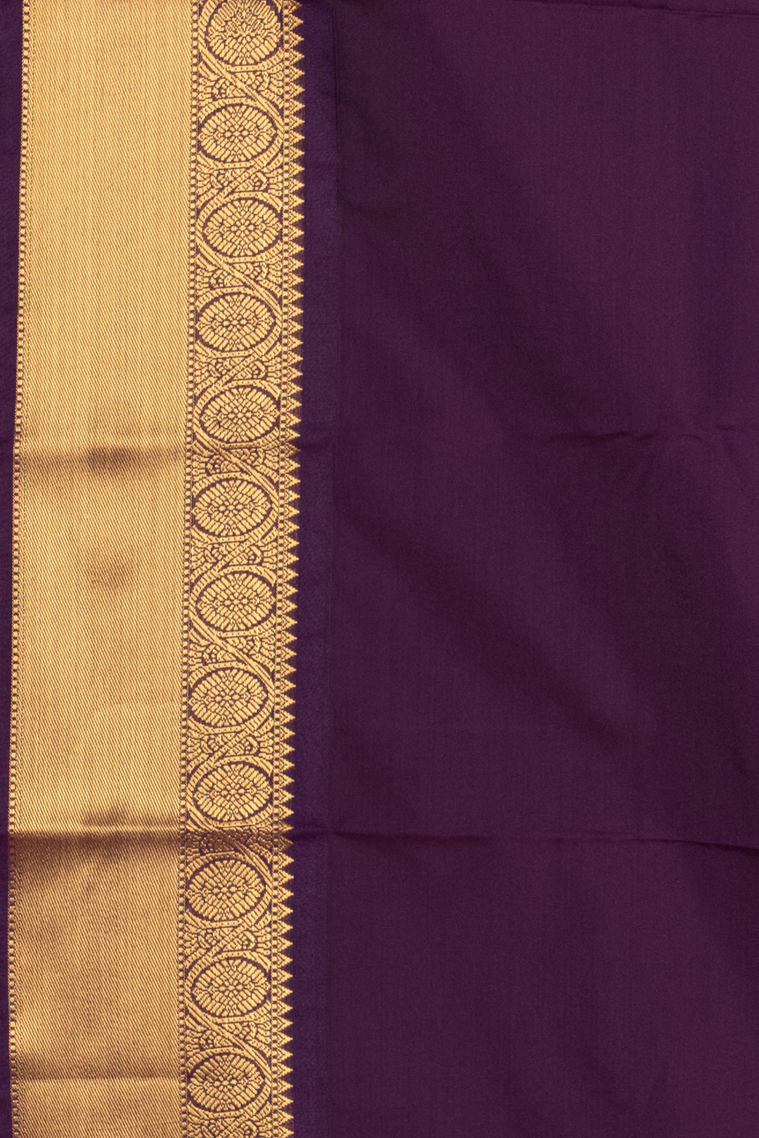 Red purple semi silk saree