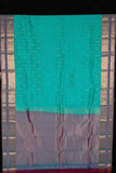 Pastel Green and Pink Pure Touch Silk Saree