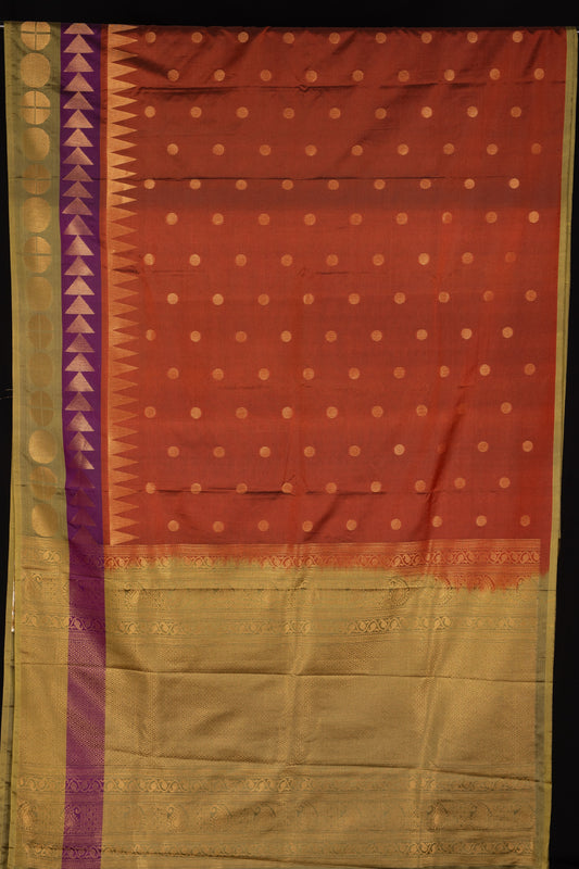 Brown Semi Soft Silk Saree