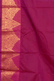 Jamun purple and green designer semi silk saree