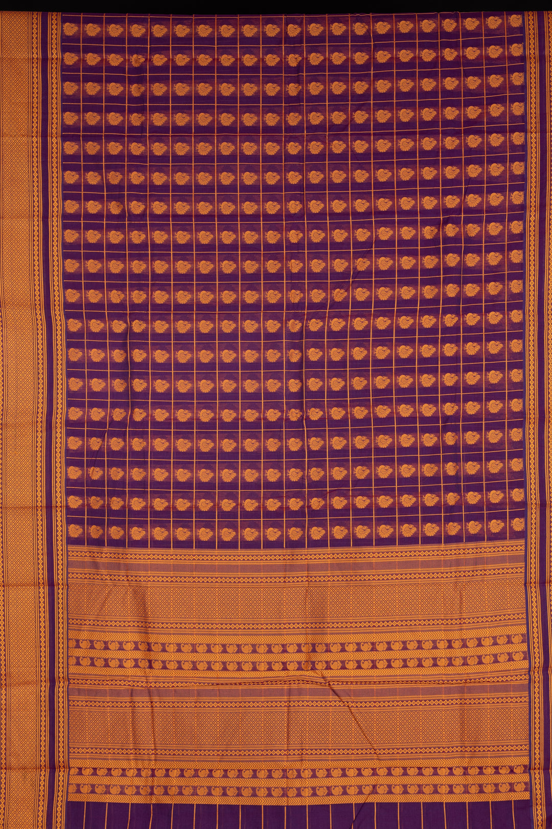 Purple kanchi cotton sarees