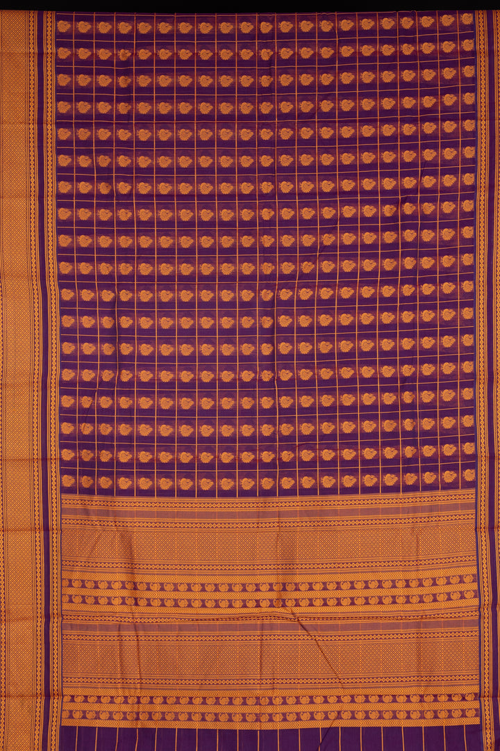 Purple kanchi cotton sarees