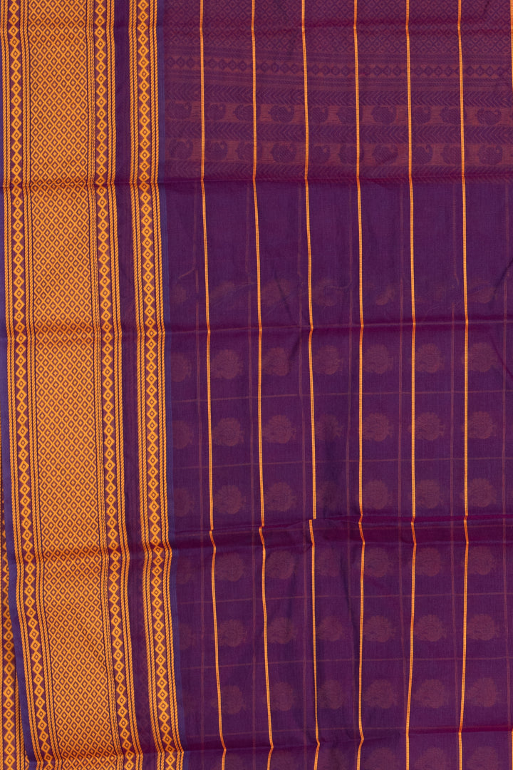 Purple kanchi cotton sarees