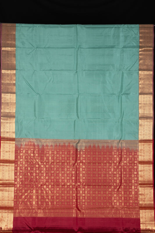 Pastel Green Pattu Saree