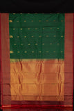 Maroon And Green Pure Touch Silk Saree
