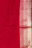 Black and Red Semi Soft Silk Saree