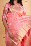 Peach Colour Wedding Silk Sarees