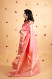 Peach Colour Wedding Silk Sarees