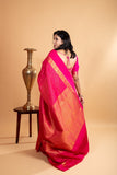 Pink vairaoosi silk saree