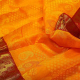 Rich Gold Saree with Mango Motifs