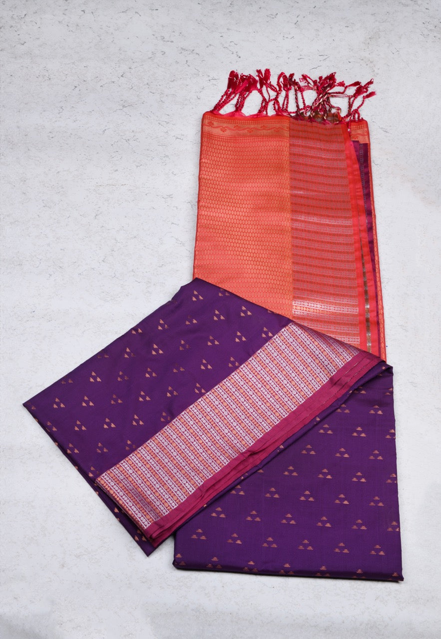 Purple Soft Silk Saree