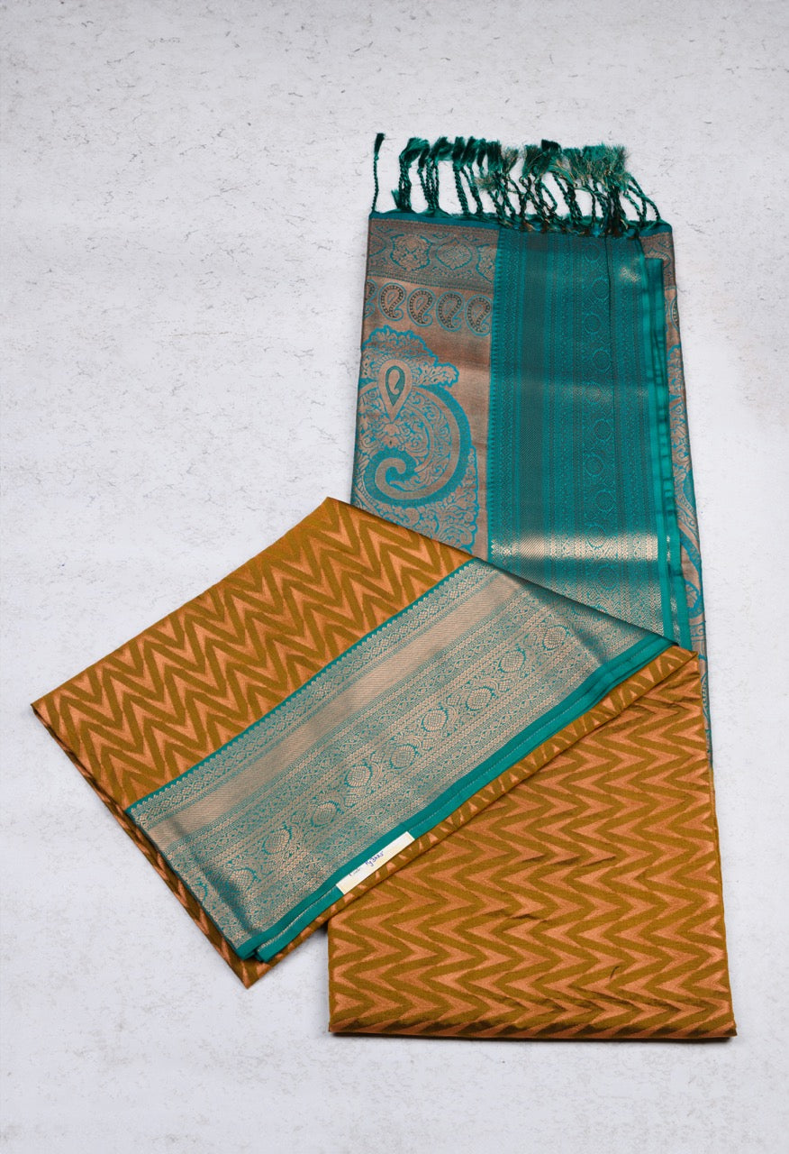 Mehendi Green Soft Silk Saree