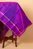 Dark Blue & Pink Kanchipuram Silk Saree