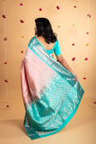 Blush  pure silk saree