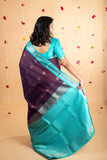 Coffe brown pure silk saree