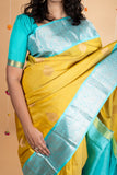 Sampanga green pure silk saree