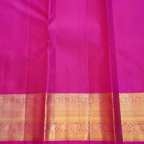Light Green Silk Saree with Pink Border