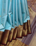 Baby Blue Silk Saree