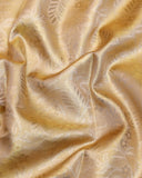 Golden and Maroon tissue silk saree