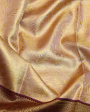 Pastel pink tissue kanjivaram silk saree