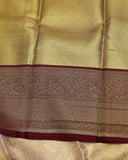 Pastel pink tissue kanjivaram silk saree
