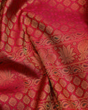 Magenta Pink Pure Silk Saree