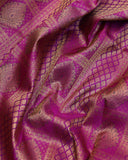 purple colour silk saree