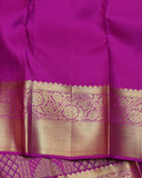 purple colour silk saree